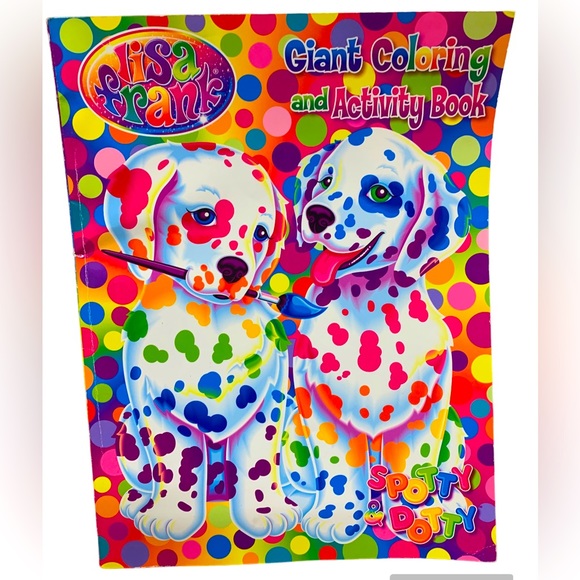 Lisa Frank | Other | Lisa Frank Giant Coloring Activity Book Spotty ...